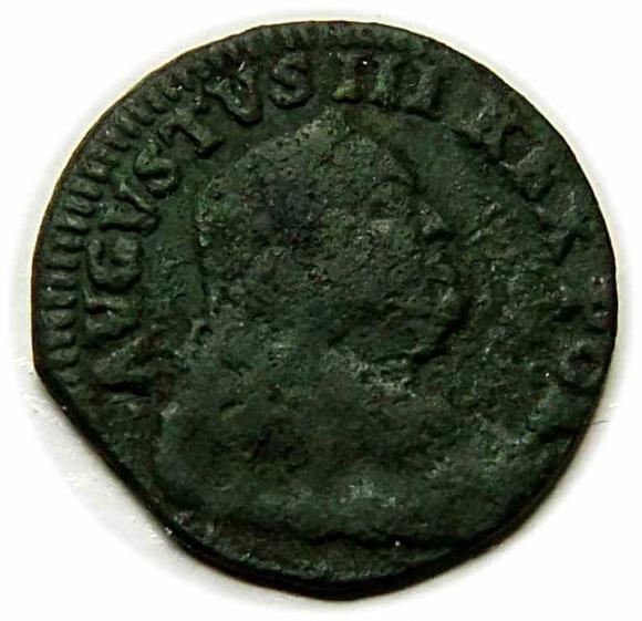 Szeląg 1752 August III Sas Gubin (1)