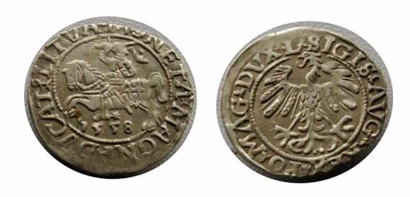 Półgrosz 1558 Zygmunt II August Wilno (1)
