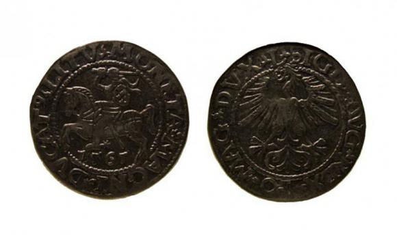 Półgrosz 1561 Zygmunt II August Wilno (1)