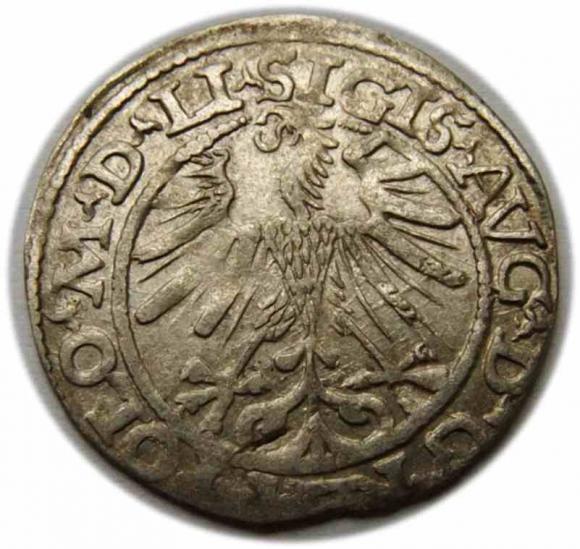 Półgrosz 1563 Zygmunt II August Wilno (2)