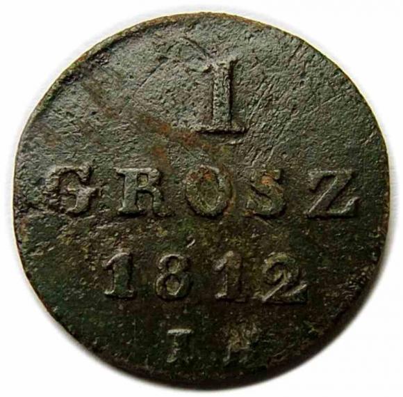 1 grosz 1812 Księstwo Warszawskie