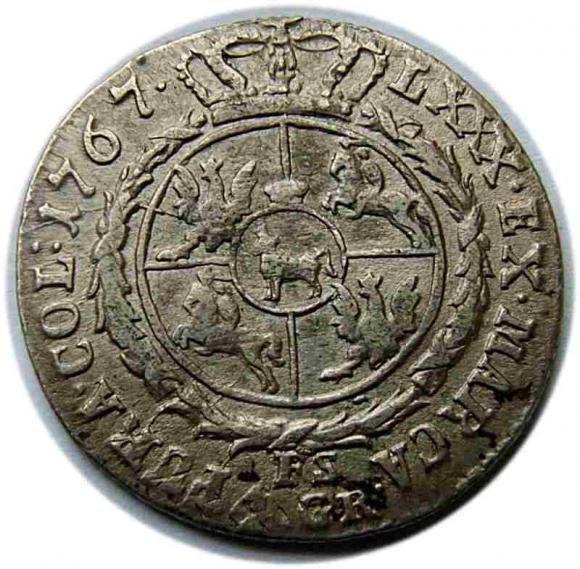 Złotówka 1767 Stanisław August Poniatowski Warszawa  (3)