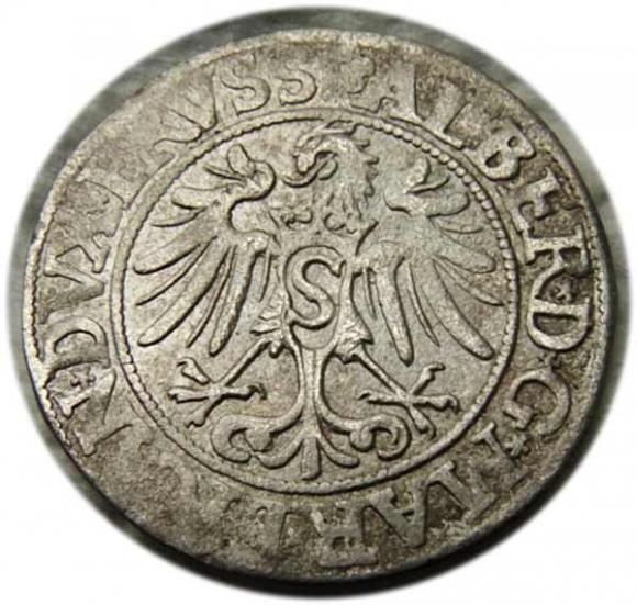 Grosz pruski 1535 Albrecht Hohenzollern Prusy Książęce Królewiec