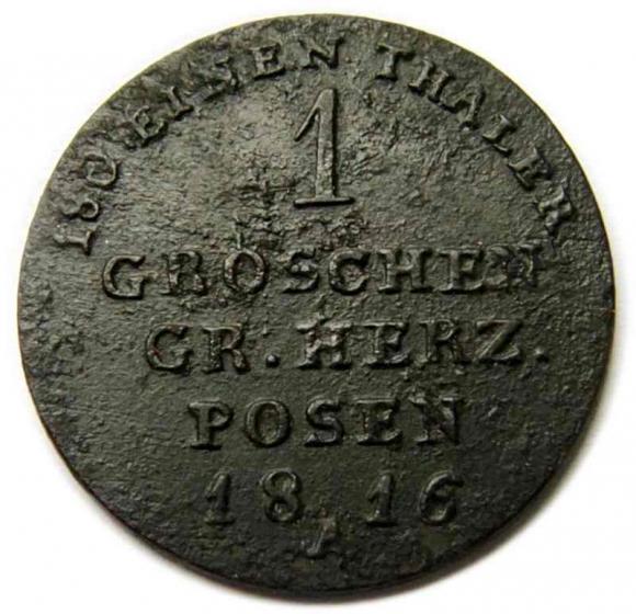 1 grosz 1816 Wielkie Księstwo Poznańskie Berlin (1)