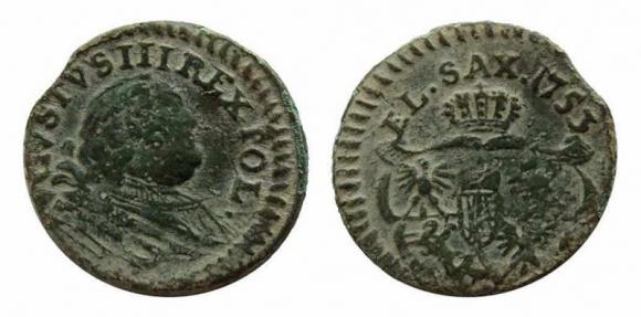 Szeląg 1753 August III Sas Gubin (1)