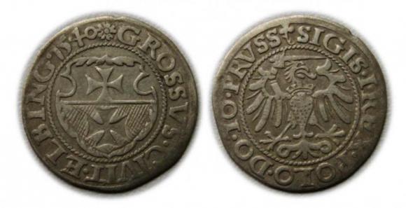 Grosz	1540	Zygmunt I Stary	Elbląg	 (1)