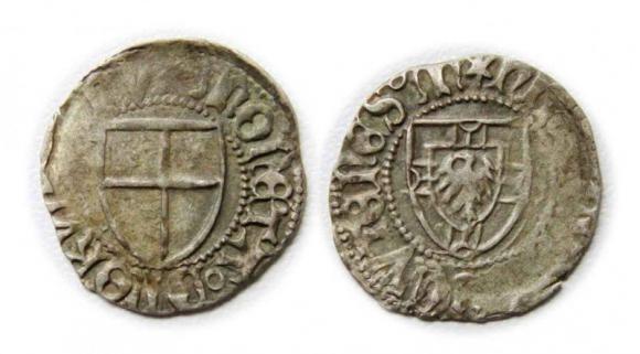 Szeląg Henryk I Reuss von Plauen Zakon Krzyżacki Królewiec (1)