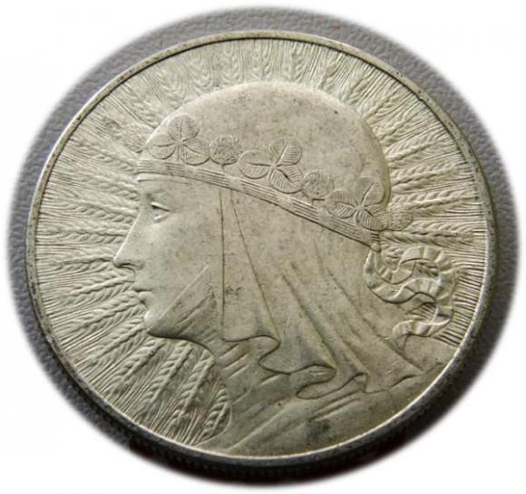 10 złotych 1932 Głowa Kobiety Londyn (1)