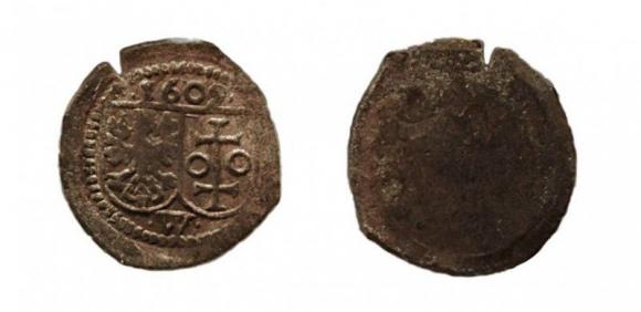 Denar 1609 Zygmunt III Waza Wschowa (1)