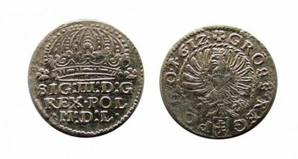 Grosz 1612 Zygmunt III Waza Kraków (1)