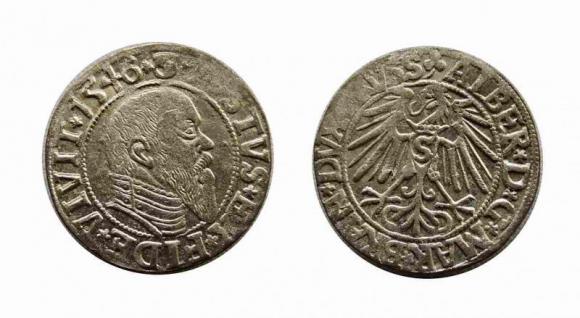 Grosz 1546 Albrecht Hohenzollern Księstwo Pruskie Toruń (1)