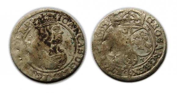 Szóstak 1664 Jan Kazimierz Bydgoszcz (1)