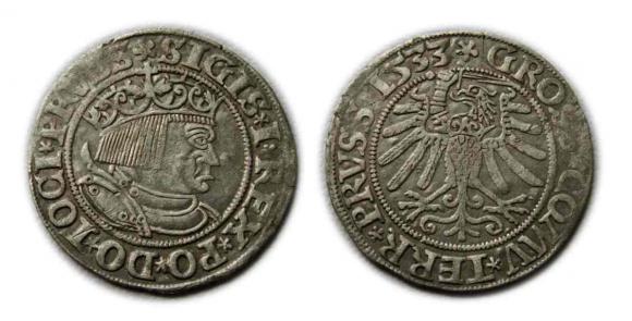 Grosz 1533 Zygmunt I Stary Toruń (1)