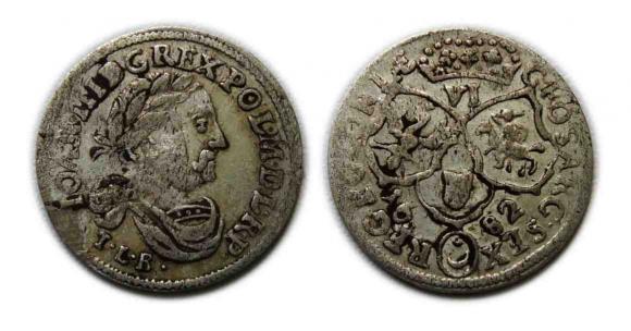 Szóstak 1682 Jan III Sobieski Bydgoszcz (1)