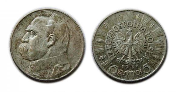 5 złotych 1936 Józef Piłsudski Warszawa (1)