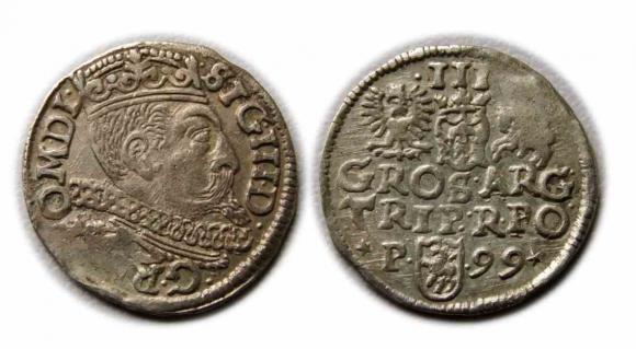 Trojak 1599 Zygmunt III Waza Poznań (1)
