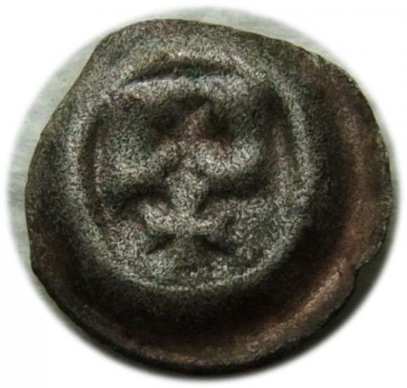 Brakteat Kazimierz Jagiellończyk Elbląg (1)