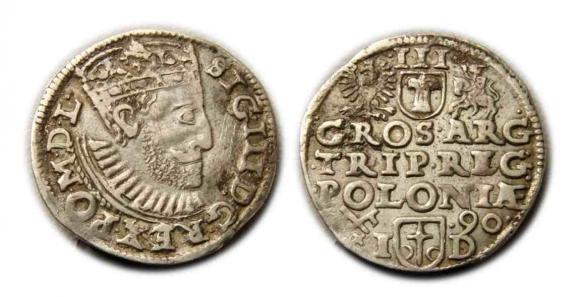 Trojak 1590 Zygmunt III Waza Poznań (1)