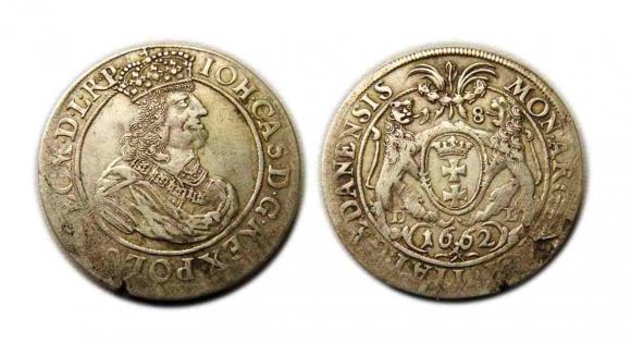 Ort 1662 Jan Kazimierz Gdańsk (1)