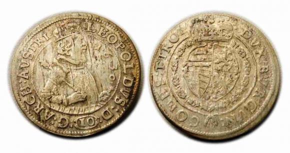 10 krajcarów 1630 Leopold V Austria Hall (1)