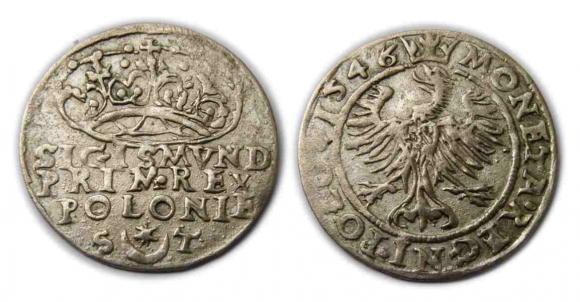 Grosz 1546 Zygmunt I Stary Kraków (1)