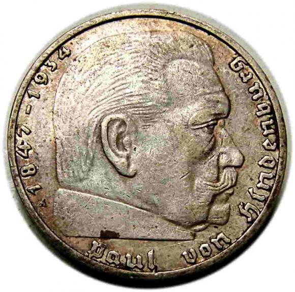 2 marki 1938 A Paul von Hindenburg Berlin (1)