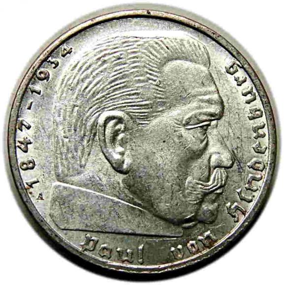 2 marki 1939 A Paul von Hindenburg Berlin (1)