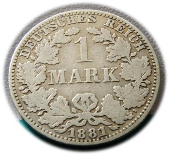 1 marka 1881 Wilhelm I Berlin (1)