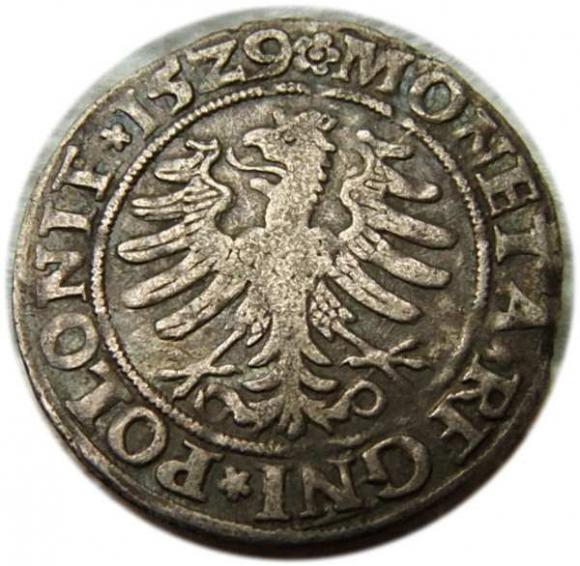 Grosz 1529 Zygmunt I Stary Kraków (2)