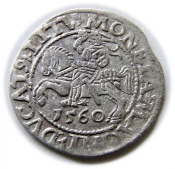 Półgrosz 1560 Zygmunt II August Wilno (1)