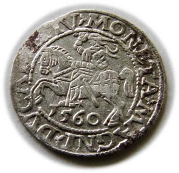 Półgrosz 1560 Zygmunt II August Wilno (1)