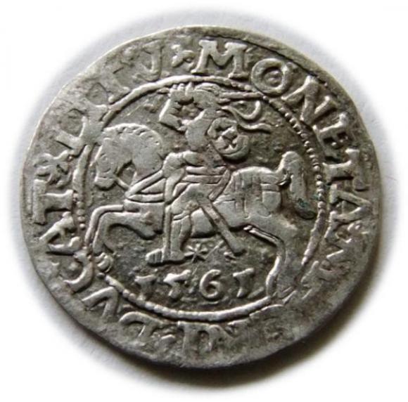 Półgrosz 1561 Zygmunt II August Wilno (1)