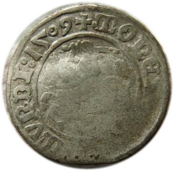 Półgrosz 1509 Zygmunt I Stary Wilno (1)