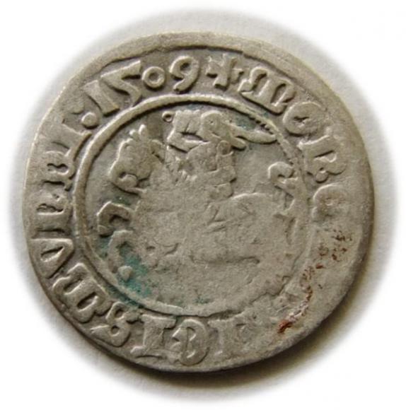 Półgrosz 1509 Zygmunt I Stary Wilno (1)