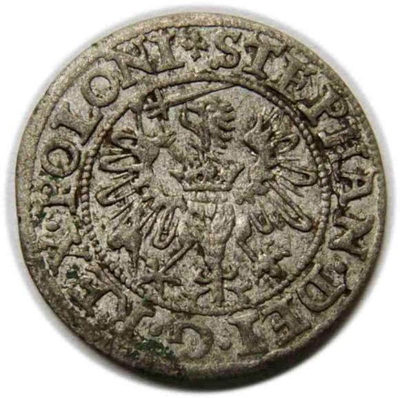 Szeląg 1578 Stefan Batory Gdańsk (2)