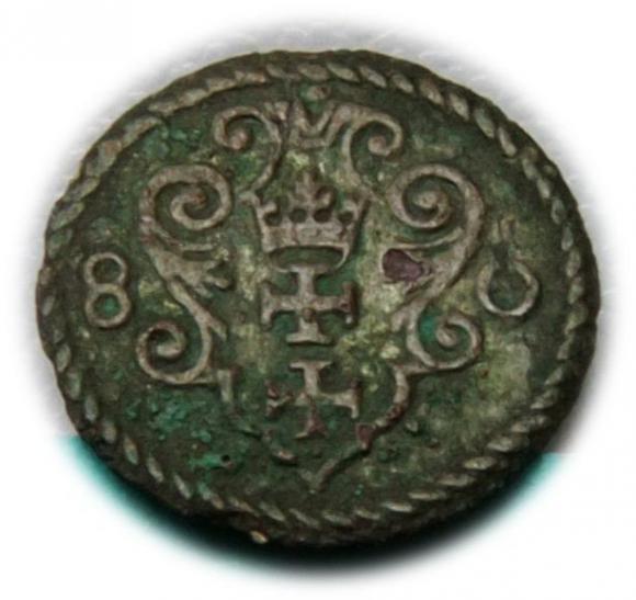 Denar 1580 Stefan Batory Gdańsk (1)