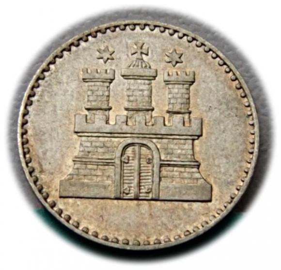 Szyling 1855 Wolne Miasto Hamburg (1)