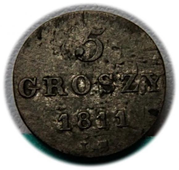 5 groszy 1811 Fryderyk August Księstwo Warszawskie
