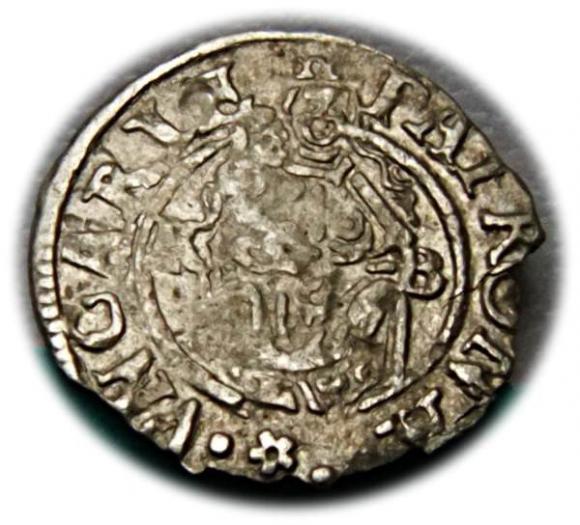 Denar 1577 Maksymilian II Habsburg Węgry (1)