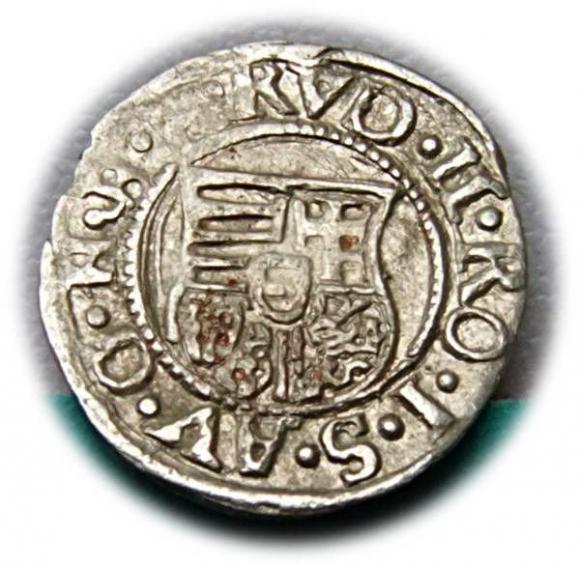 Denar 1580 Rudolf II Habsburg Węgry