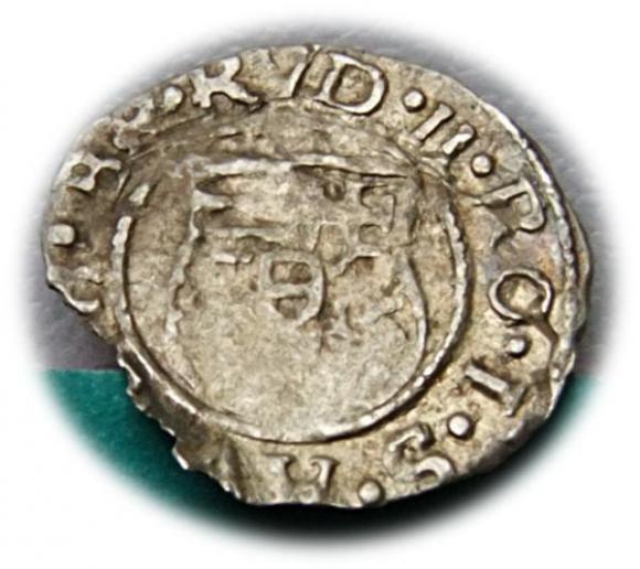 Denar 1581 Rudolf II Habsburg Węgry