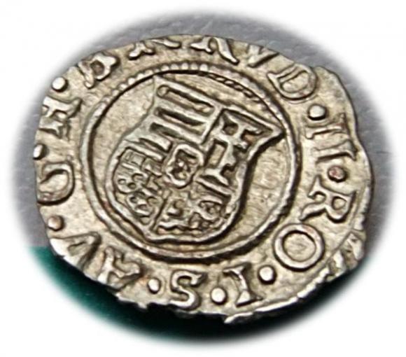 Denar 1586 Rudolf II Habsburg Węgry