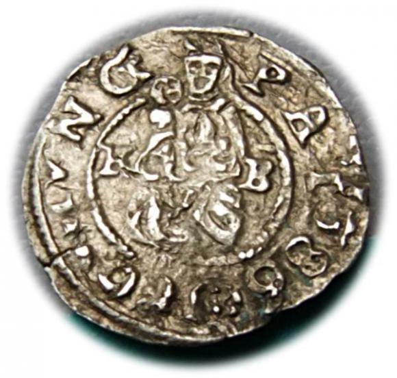 Denar 1586 Rudolf II Habsburg Węgry (1)