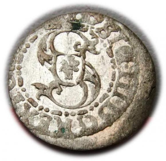 Szeląg Zygmunt III Waza Ryga (1)