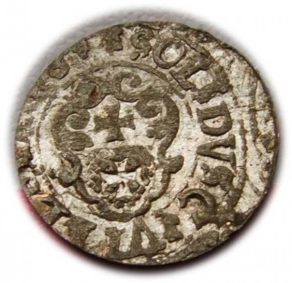 Szeląg 1631 Gustaw Adolf Elbląg (2)