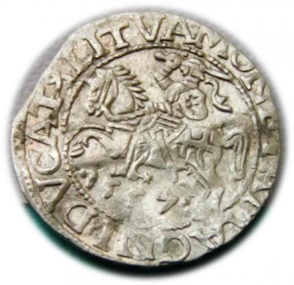 Półgrosz 1557 Zygmunt II August Wilno (1)