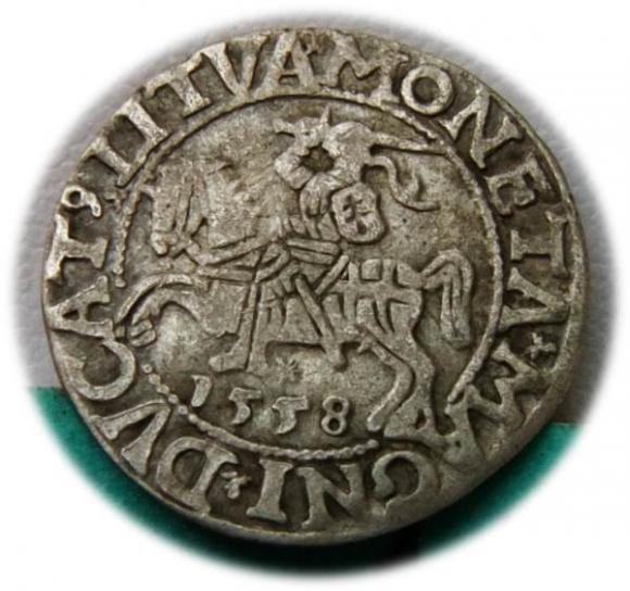 Półgrosz 1558 Zygmunt II August Wilno (1)