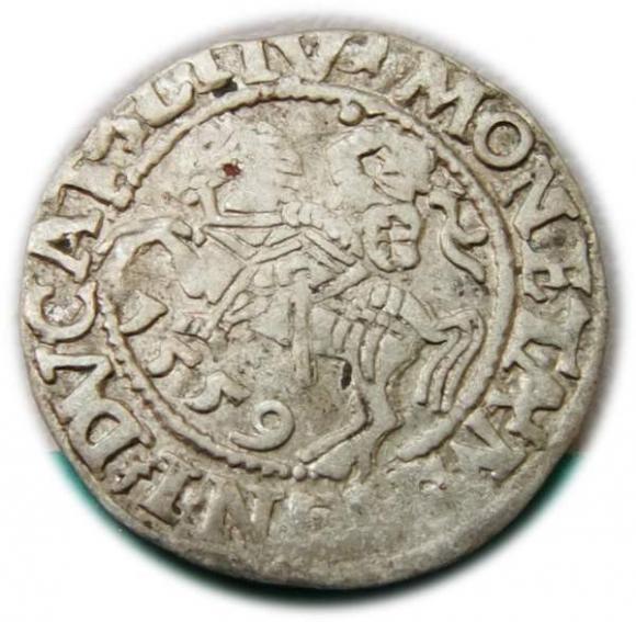 Półgrosz 1559 Zygmunt II August Wilno (1)