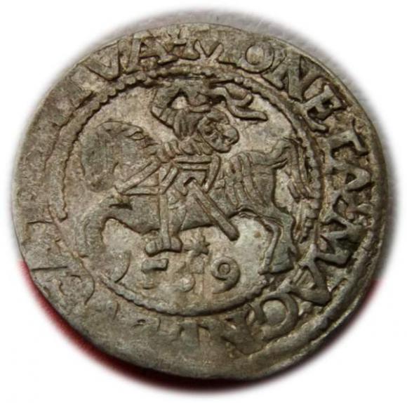 Półgrosz 1559 Zygmunt II August Wilno (1)