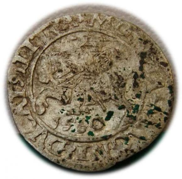 Półgrosz 1560 Zygmunt II August Wilno (1)